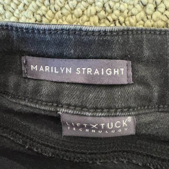 NYDJ Marilyn Straight Denim Black Jeans US Women's 8 - Picture 5 of 8